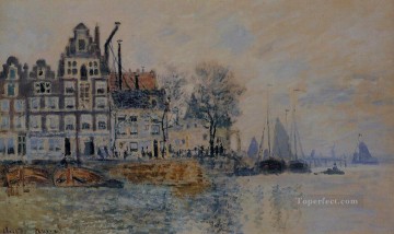  View Painting - View of Amsterdam Claude Monet